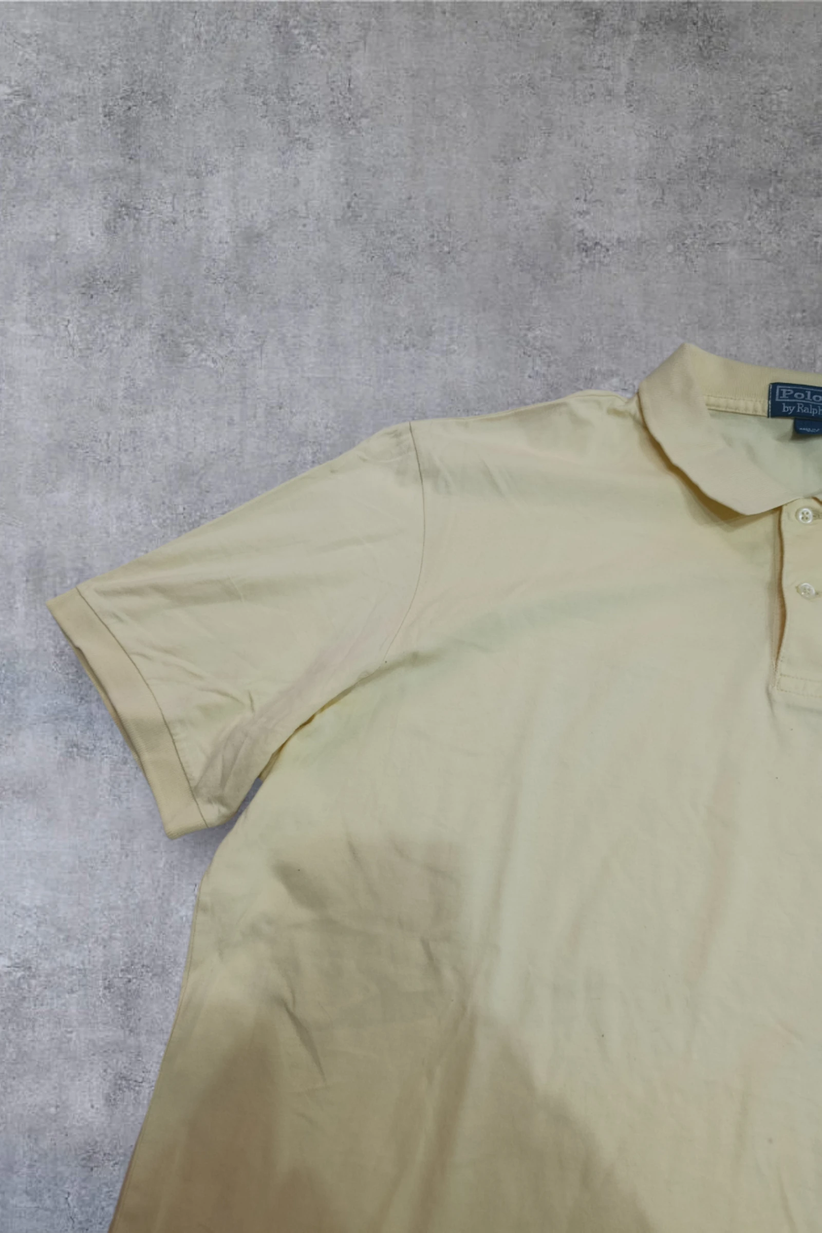| Polo Ralph Lauren Homem | Cor Amarela | 100% Algodão | Logo Pony Azul | Tamanho XL | – photo 3